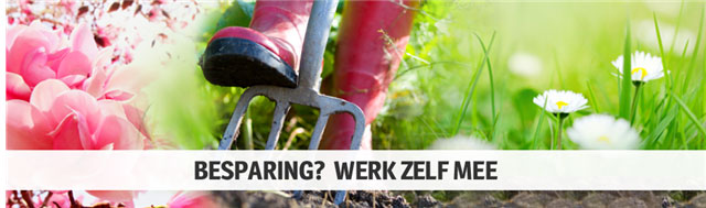 Bespaar op tuinonderhoud door zelf mee te werken